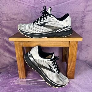 Brooks Adrenaline GTS 22 Size 8 White Mesh‎ Upper Lace Up Athletic Supportive